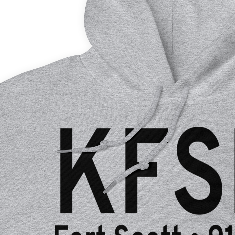 Fort Scott Municipal Airport (KFSK) ICAO Hoodie Sweatshirt 