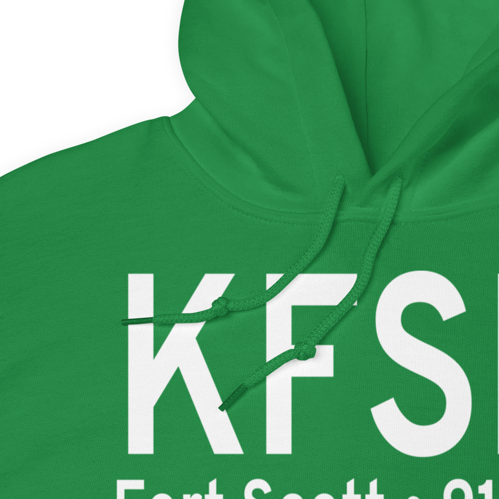 Fort Scott Municipal Airport (KFSK) ICAO Hoodie Sweatshirt 