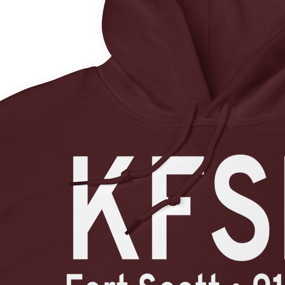 Fort Scott Municipal Airport (KFSK) ICAO Hoodie Sweatshirt 