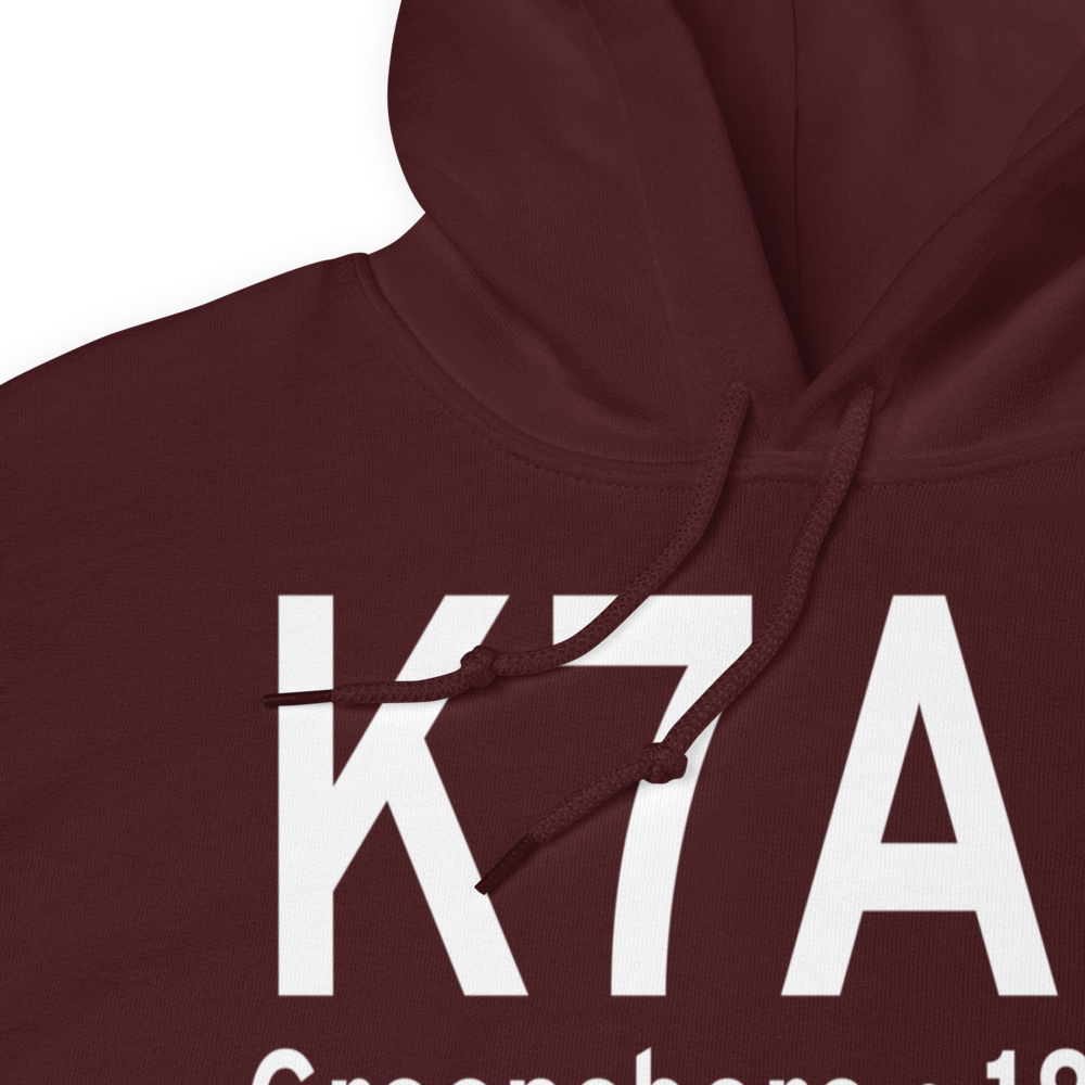 Greensboro Municipal Airport (K7A0) ICAO Hoodie Sweatshirt 
