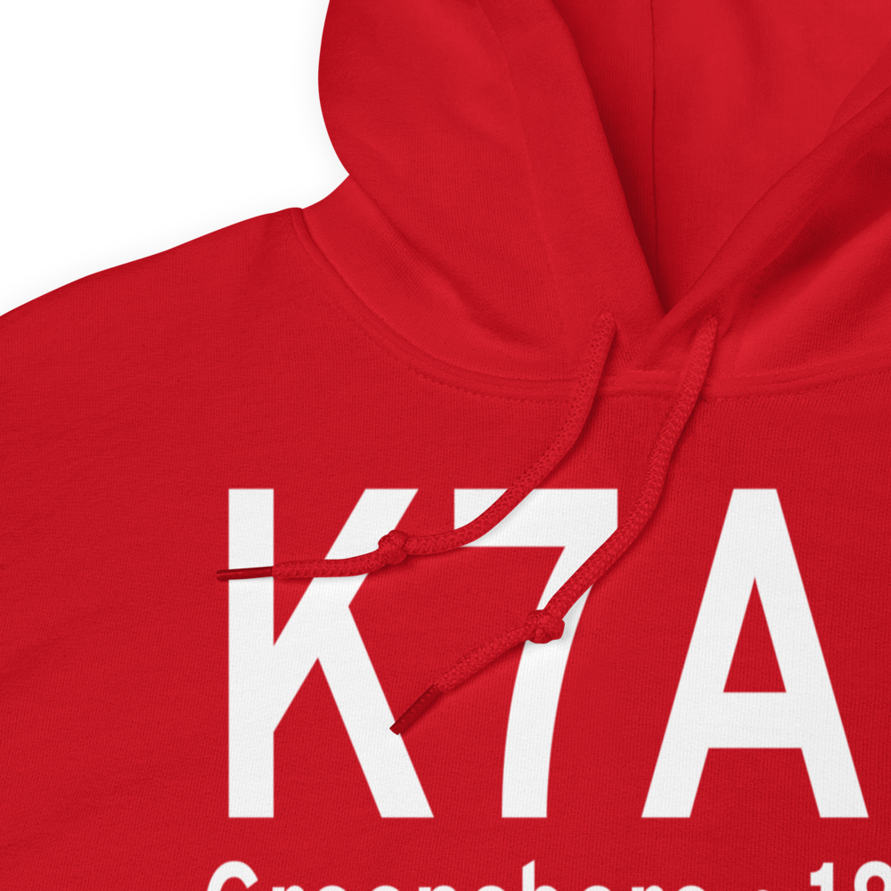 Greensboro Municipal Airport (K7A0) ICAO Hoodie Sweatshirt 