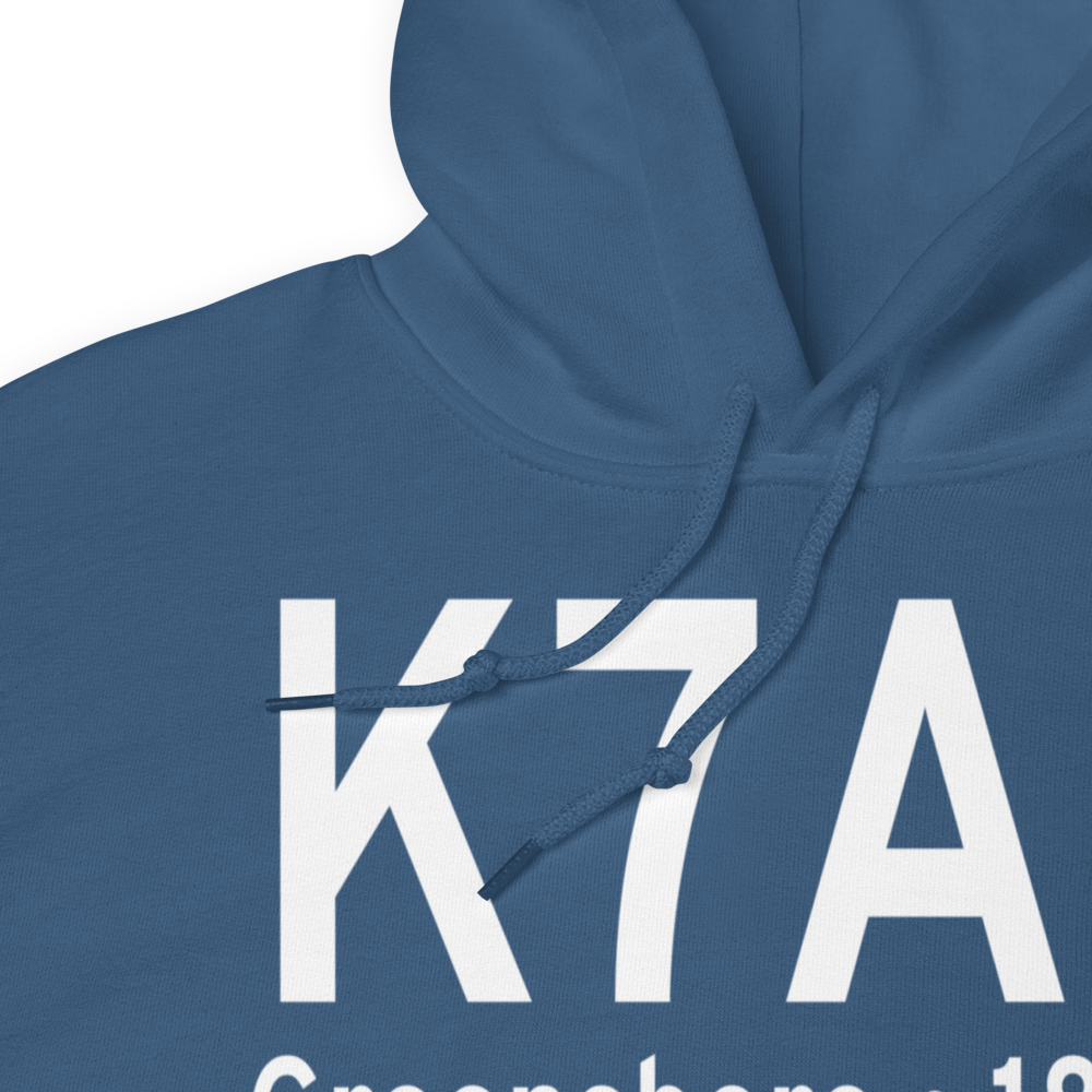 Greensboro Municipal Airport (K7A0) ICAO Hoodie Sweatshirt 