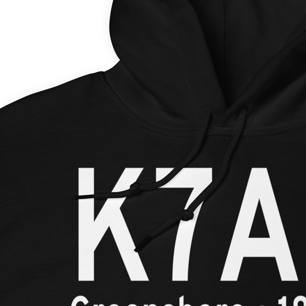 Greensboro Municipal Airport (K7A0) ICAO Hoodie Sweatshirt 