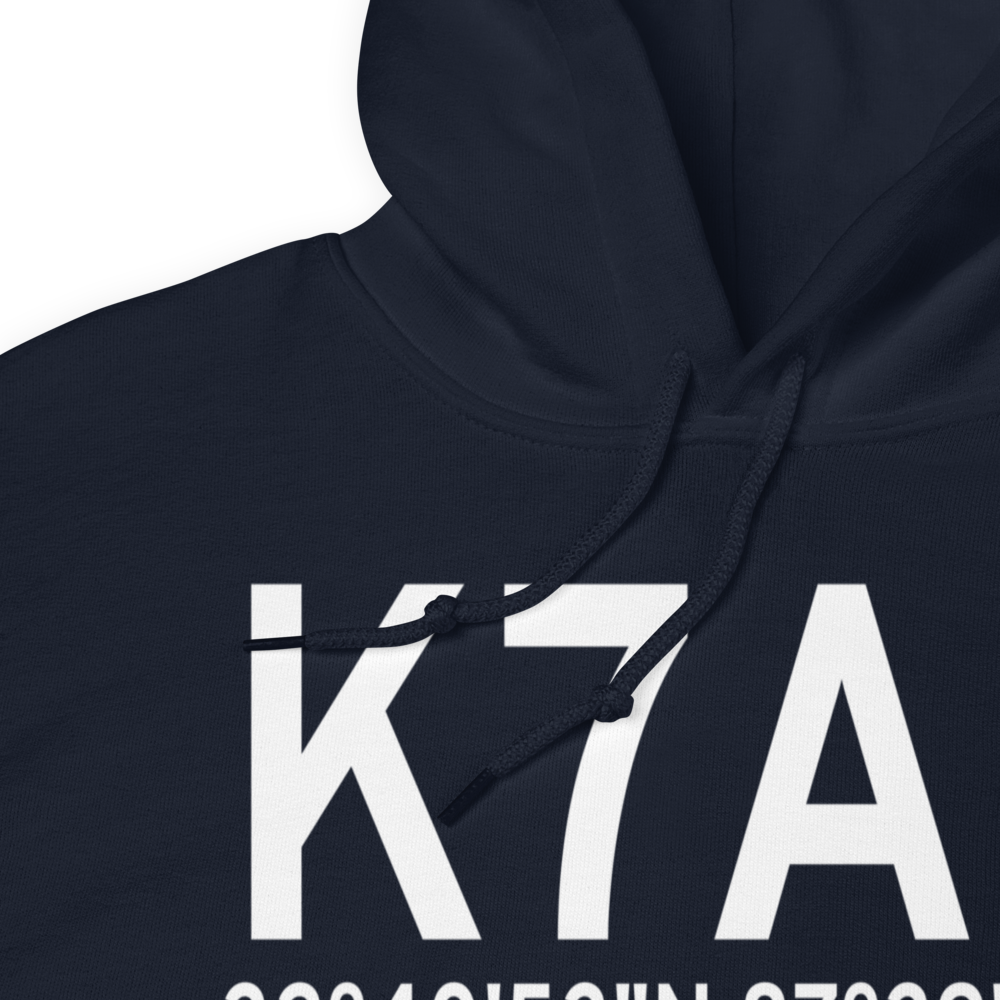 Greensboro Municipal Airport (K7A0) ICAO Hoodie Sweatshirt 