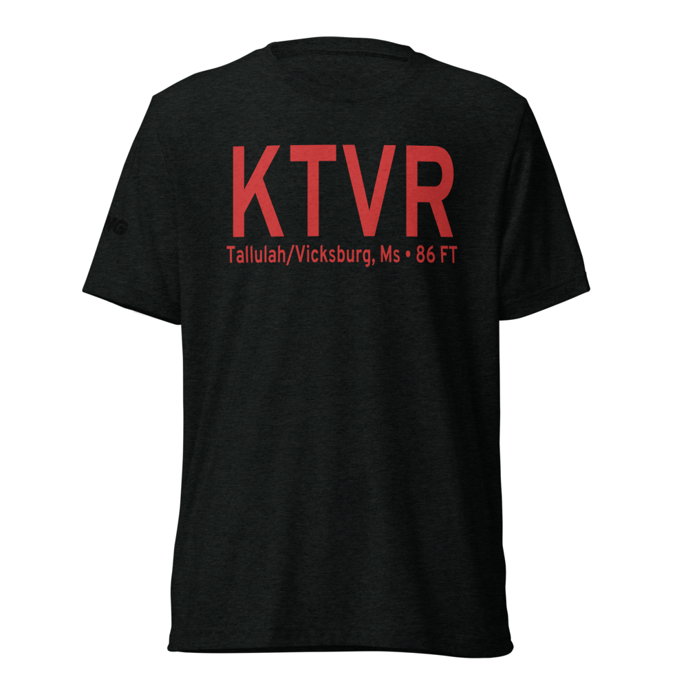 Vicksburg Tallulah Regional Airport (KTVR) ICAO Tri-blend T-Shirt 