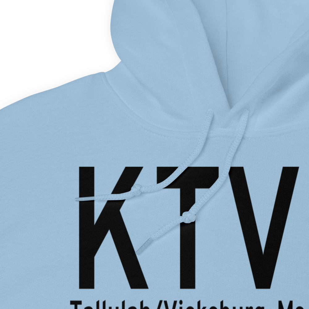 Vicksburg Tallulah Regional Airport (KTVR) ICAO Hoodie Sweatshirt 