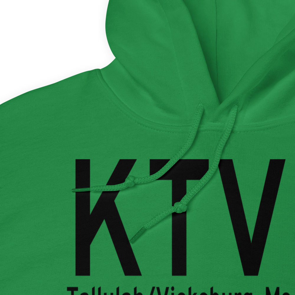 Vicksburg Tallulah Regional Airport (KTVR) ICAO Hoodie Sweatshirt 