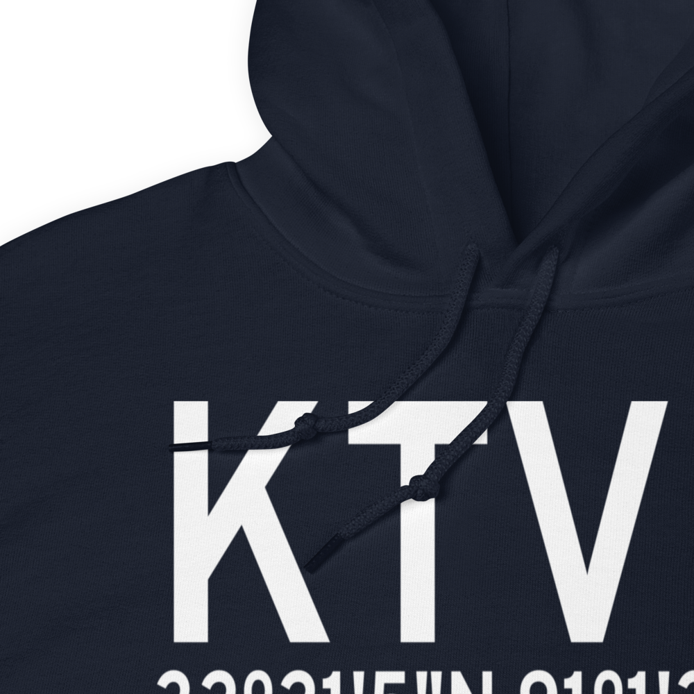 Vicksburg Tallulah Regional Airport (KTVR) ICAO Hoodie Sweatshirt 