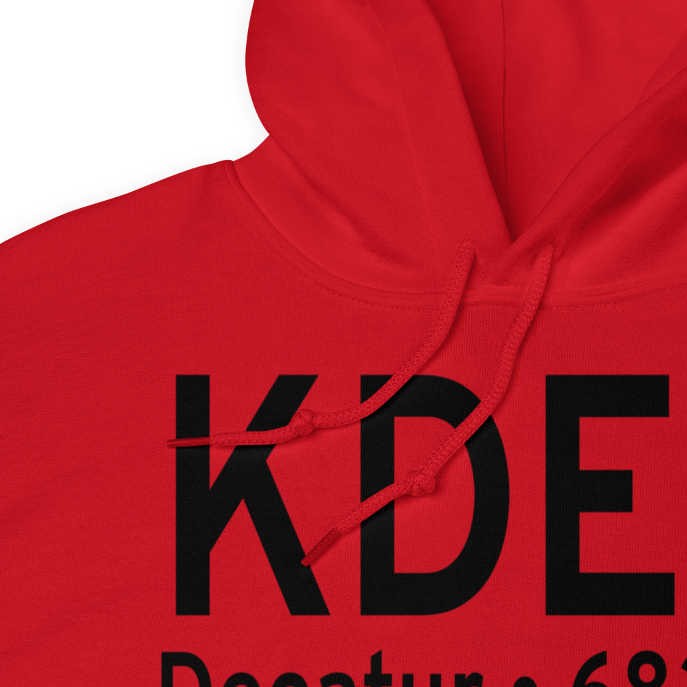 Decatur Airport (KDEC) ICAO Hoodie Sweatshirt 