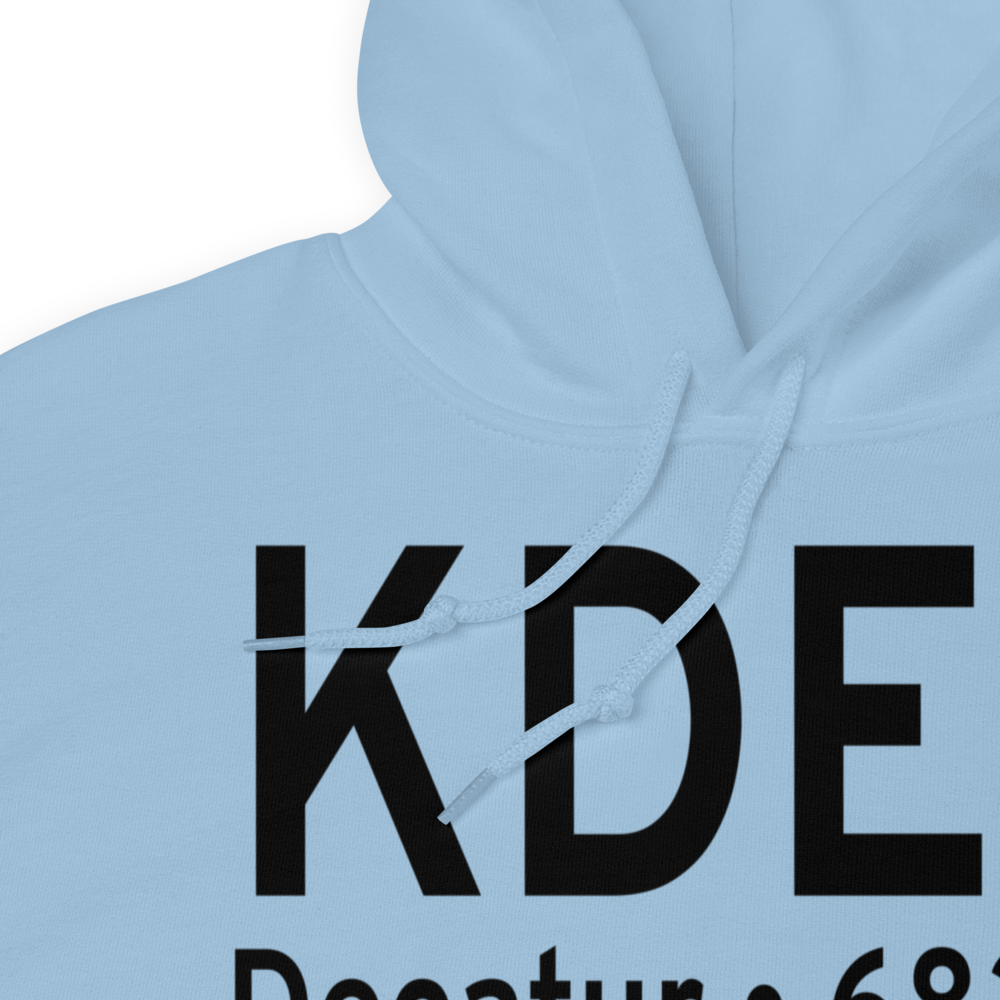 Decatur Airport (KDEC) ICAO Hoodie Sweatshirt 