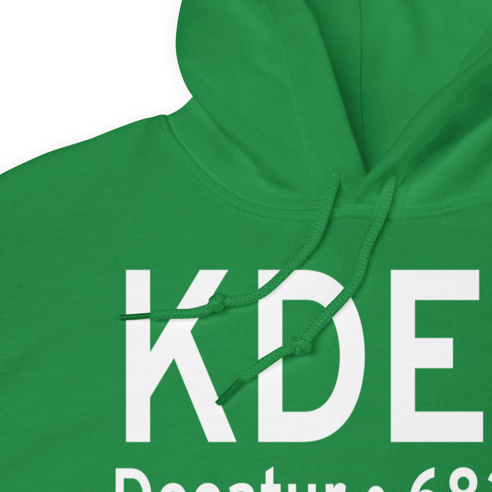 Decatur Airport (KDEC) ICAO Hoodie Sweatshirt 