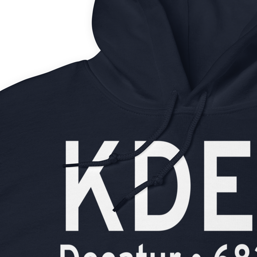 Decatur Airport (KDEC) ICAO Hoodie Sweatshirt 