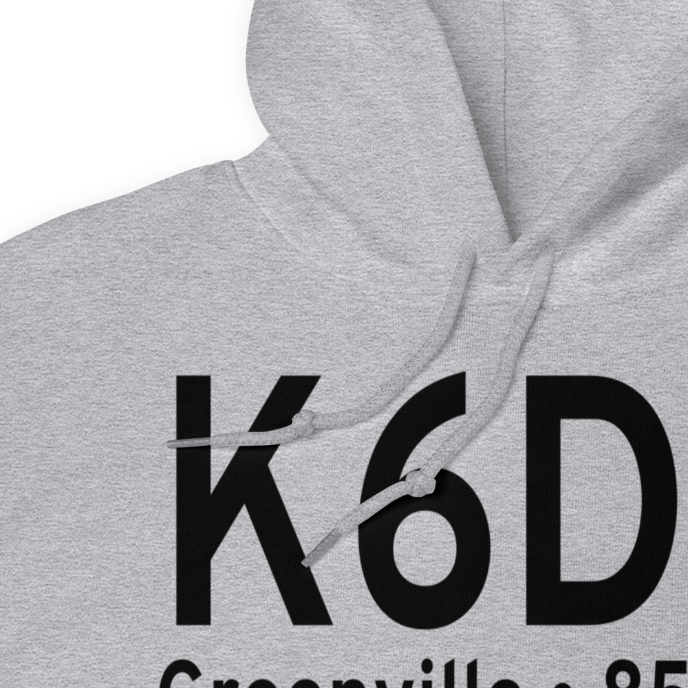 Greenville Municipal Airport (K6D6) ICAO Hoodie Sweatshirt 
