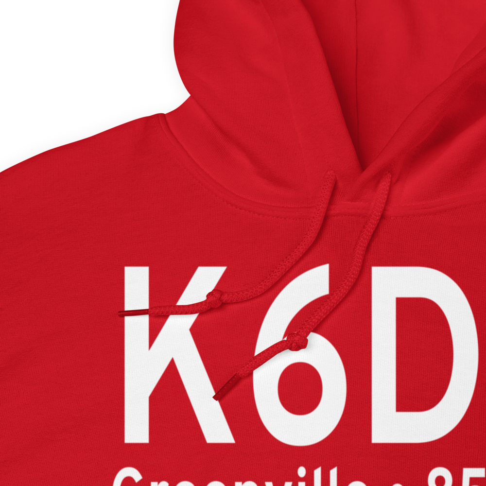 Greenville Municipal Airport (K6D6) ICAO Hoodie Sweatshirt 