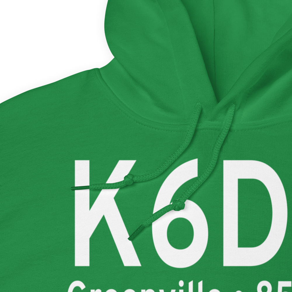 Greenville Municipal Airport (K6D6) ICAO Hoodie Sweatshirt 