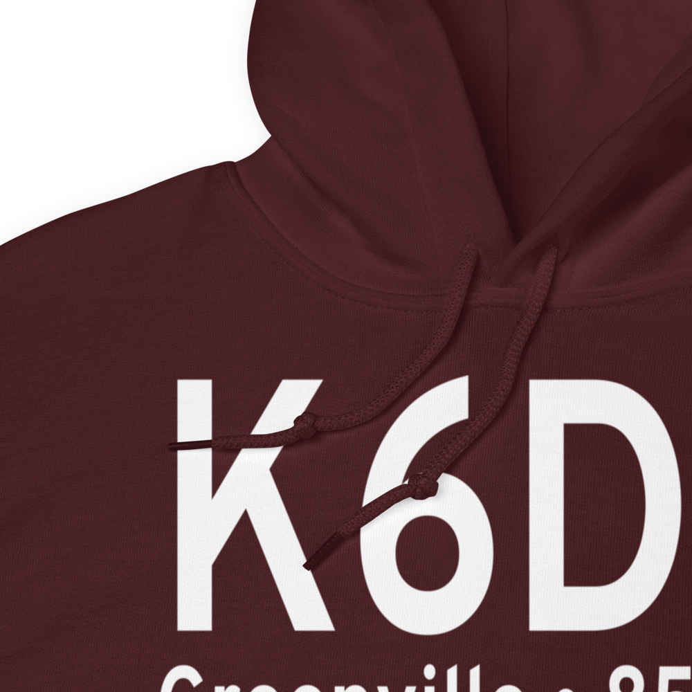 Greenville Municipal Airport (K6D6) ICAO Hoodie Sweatshirt 