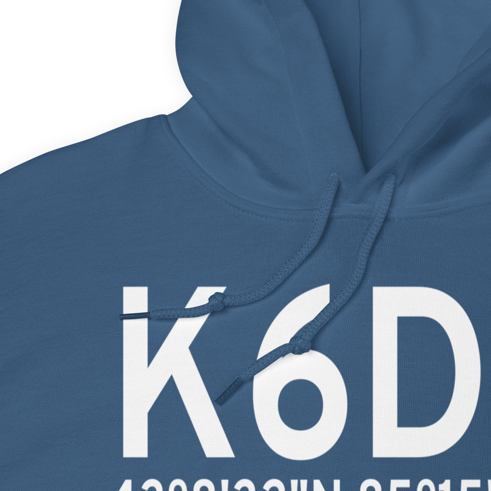 Greenville Municipal Airport (K6D6) ICAO Hoodie Sweatshirt 
