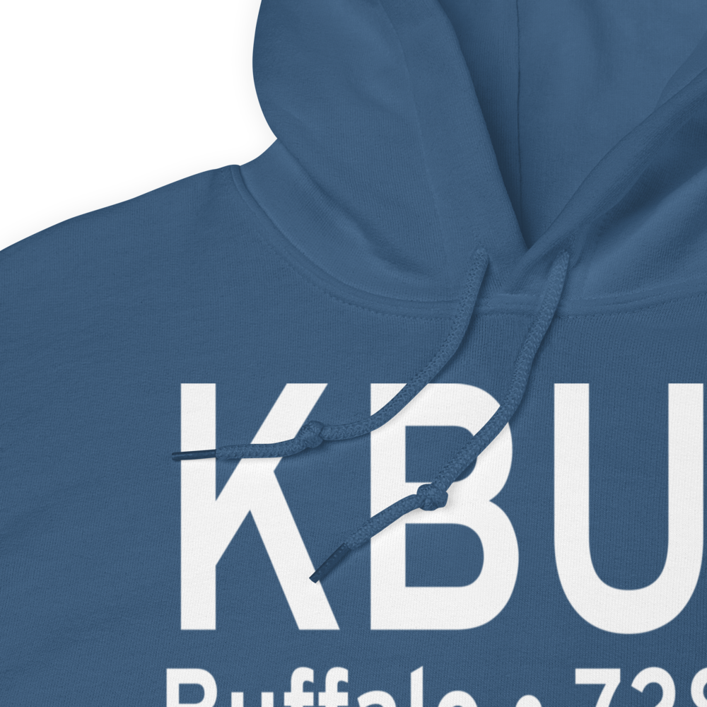 Buffalo Niagara International Airport (KBUF) ICAO Hoodie Sweatshirt 