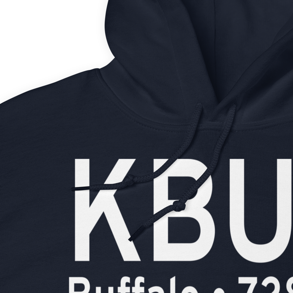 Buffalo Niagara International Airport (KBUF) ICAO Hoodie Sweatshirt 
