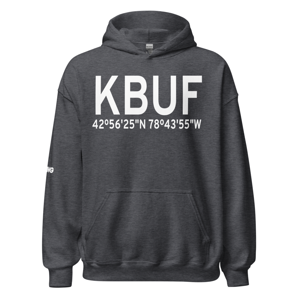 Buffalo Niagara International Airport (KBUF) ICAO Hoodie Sweatshirt 