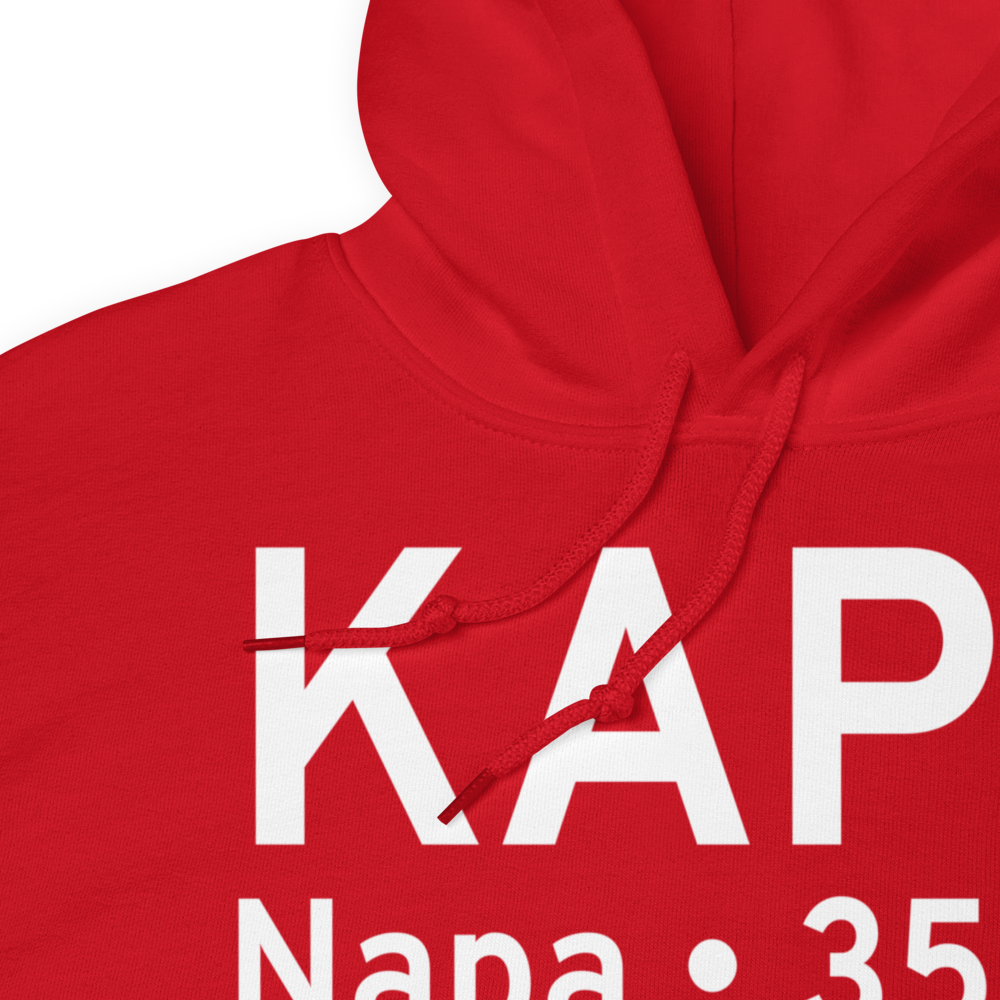 Napa County Airport (KAPC) ICAO Hoodie Sweatshirt 
