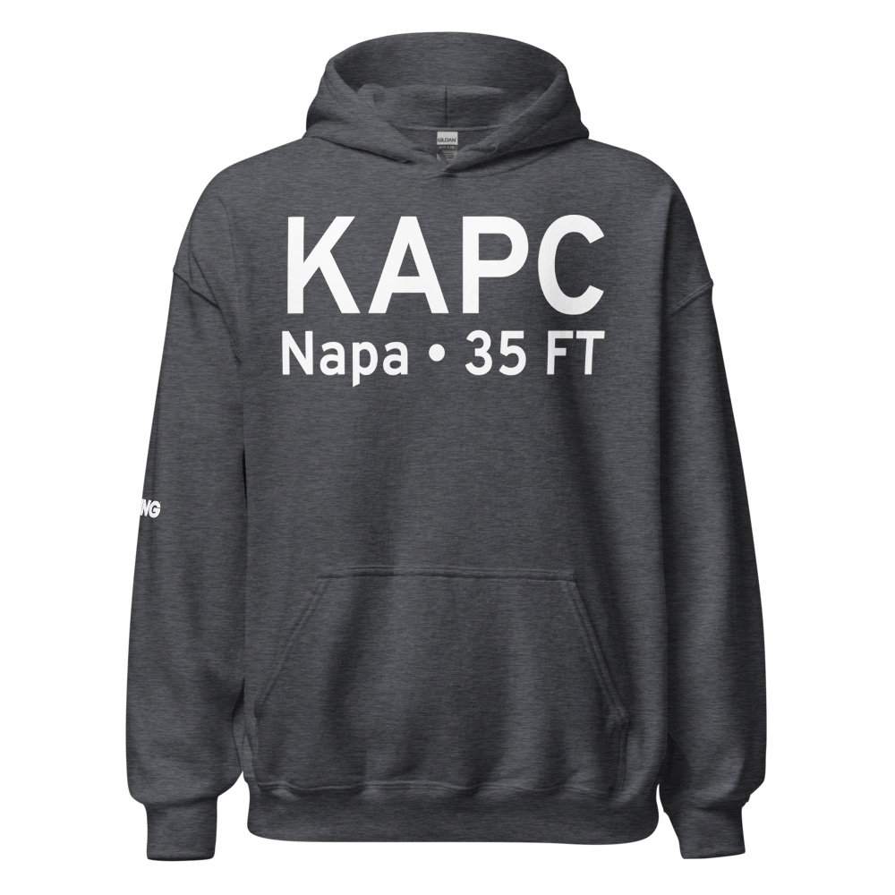 Napa County Airport (KAPC) ICAO Hoodie Sweatshirt 