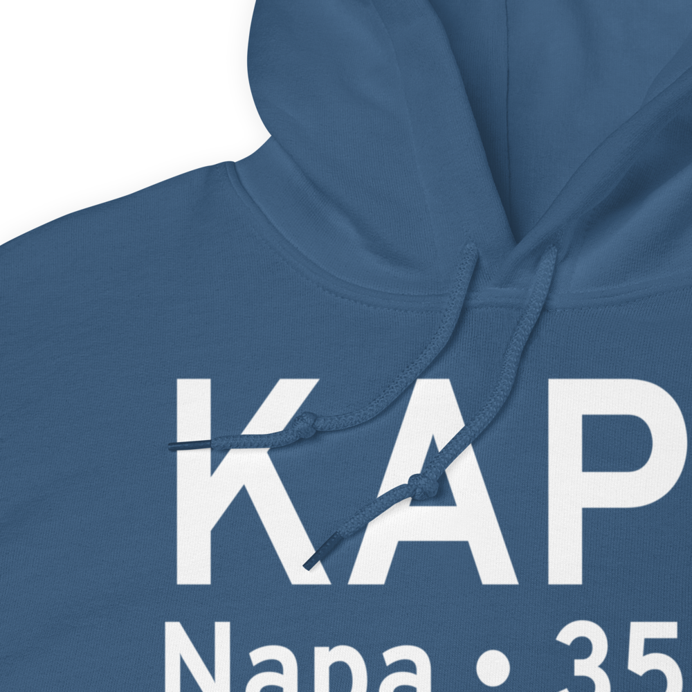 Napa County Airport (KAPC) ICAO Hoodie Sweatshirt 