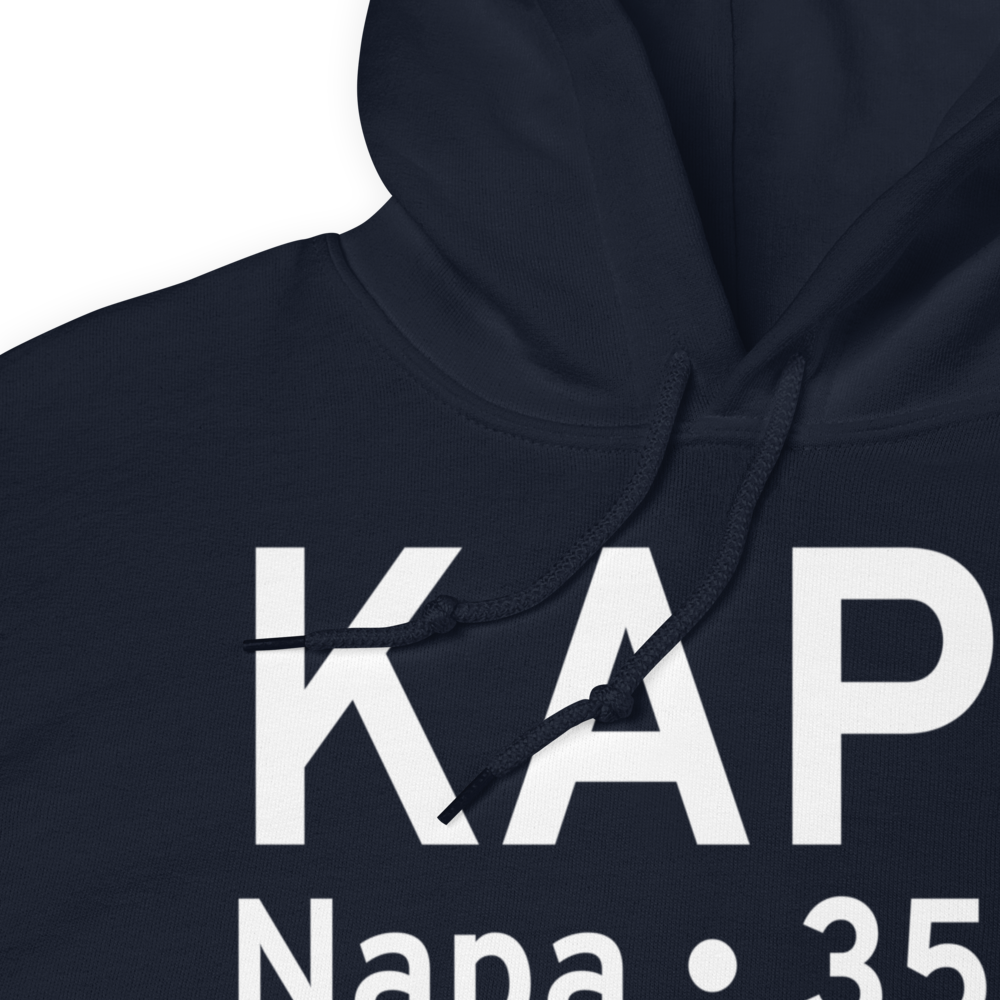 Napa County Airport (KAPC) ICAO Hoodie Sweatshirt 