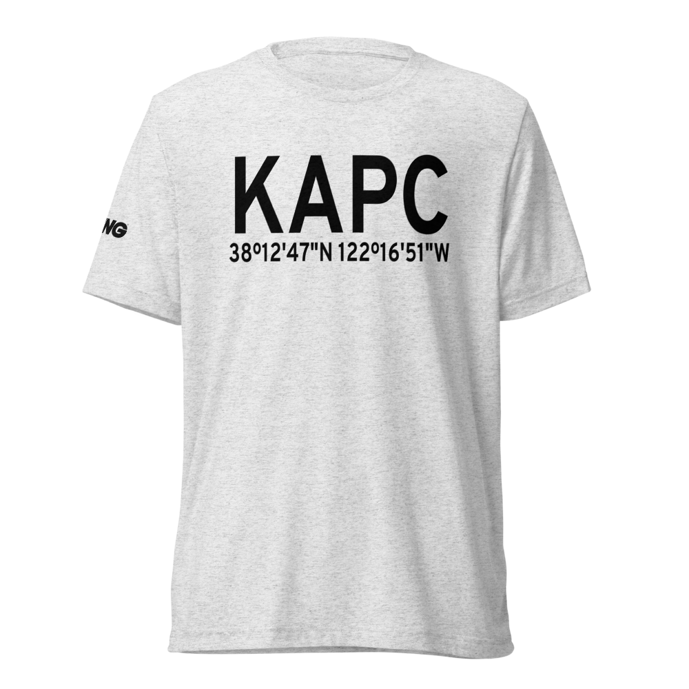 Napa County Airport (KAPC) ICAO Tri-blend T-Shirt 