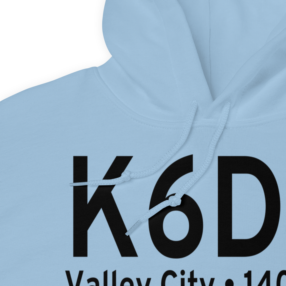 Barnes County Municipal Airport (K6D8) ICAO Hoodie Sweatshirt 