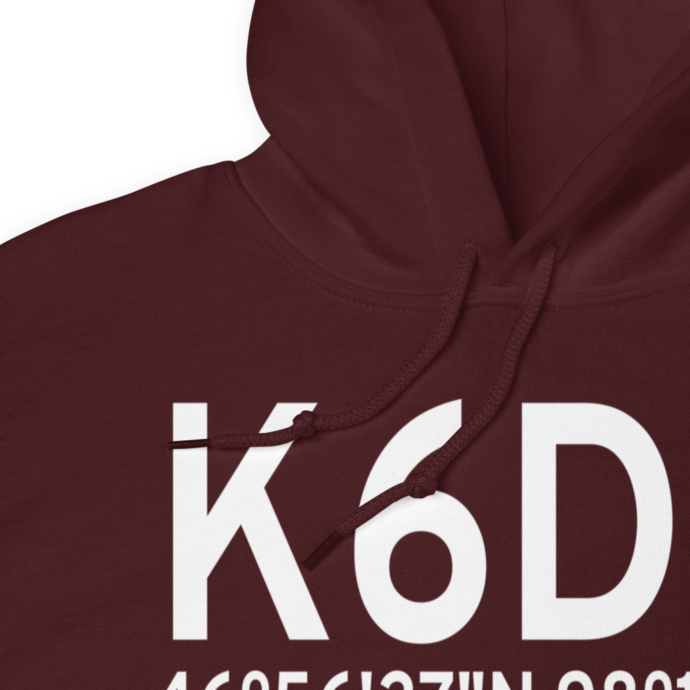 Barnes County Municipal Airport (K6D8) ICAO Hoodie Sweatshirt 