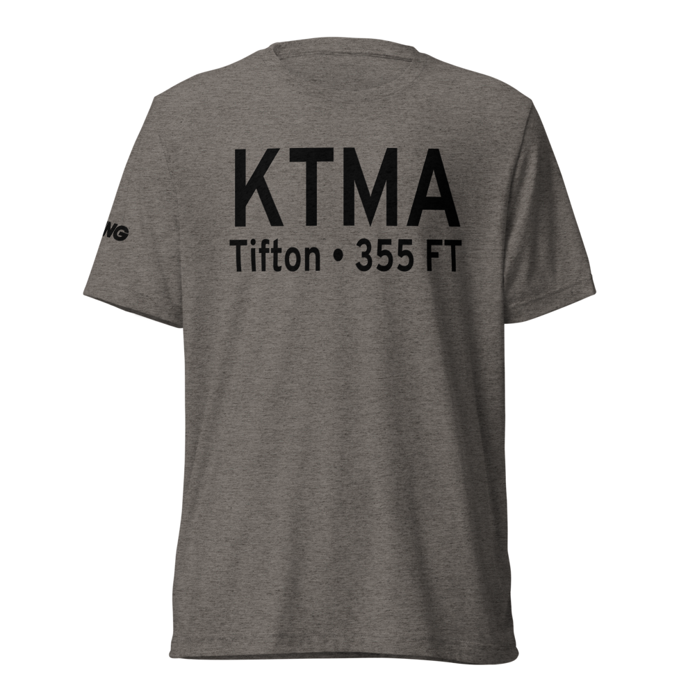 Henry Tift Myers Airport (KTMA) ICAO Tri-blend T-Shirt 