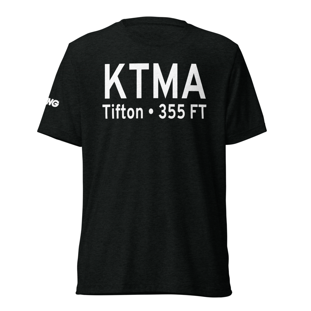 Henry Tift Myers Airport (KTMA) ICAO Tri-blend T-Shirt 