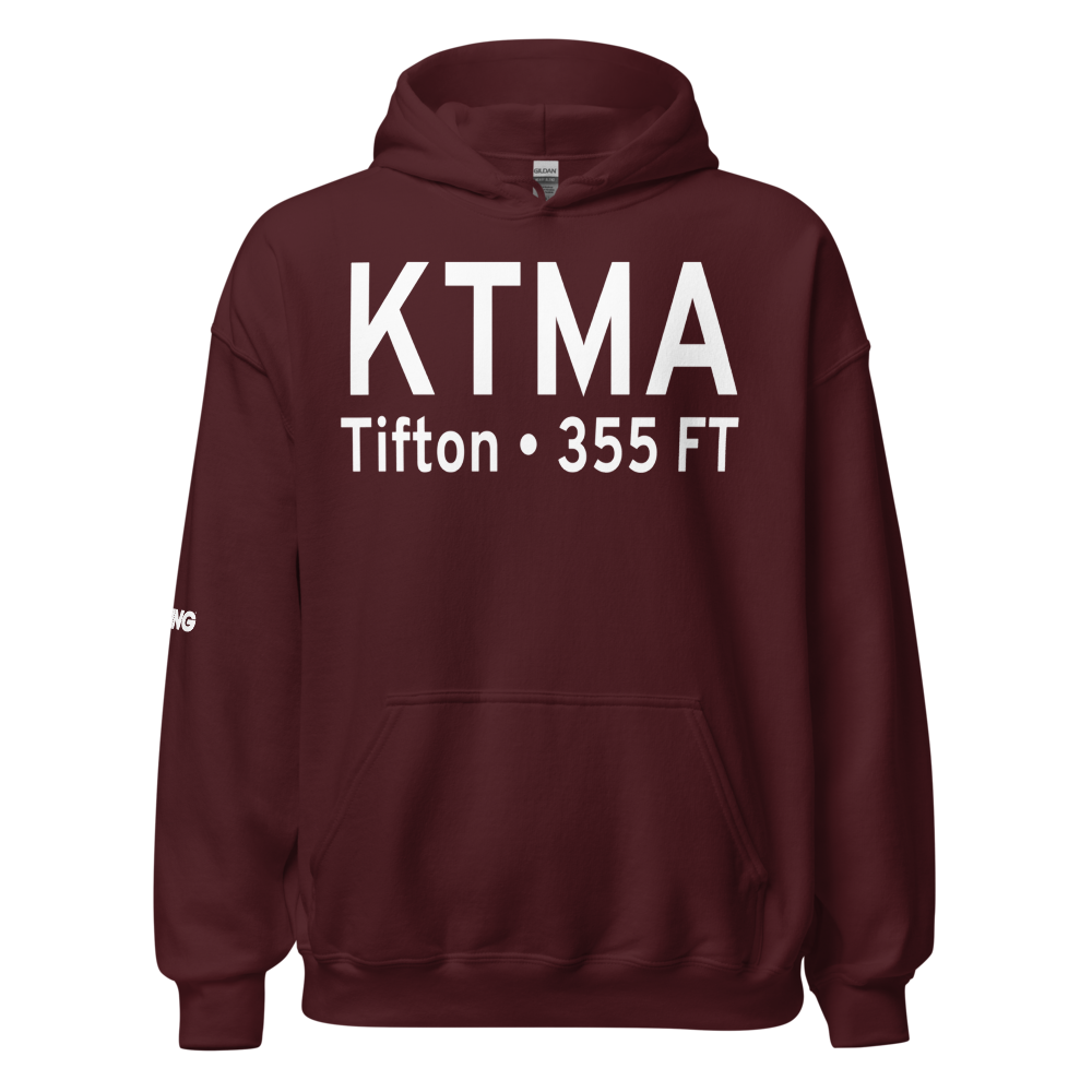 Henry Tift Myers Airport (KTMA) ICAO Hoodie Sweatshirt 