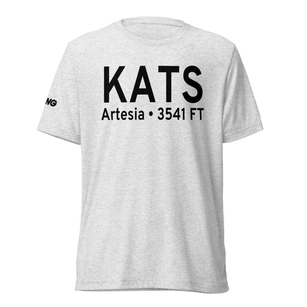 Artesia Municipal Airport (KATS) ICAO Tri-blend T-Shirt 