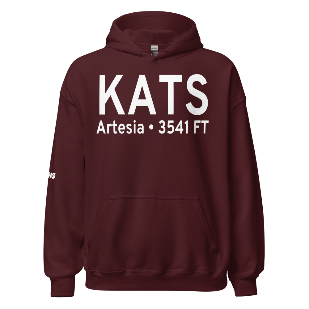 Artesia Municipal Airport (KATS) ICAO Hoodie Sweatshirt 