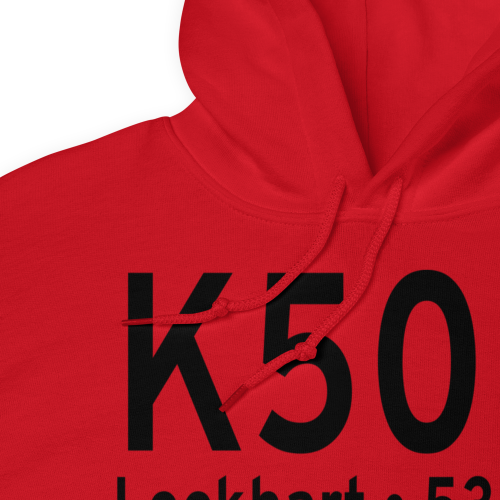 Lockhart Municipal Airport (K50R) ICAO Hoodie Sweatshirt 