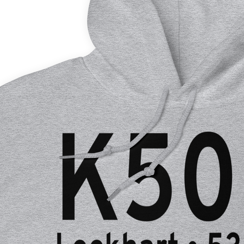 Lockhart Municipal Airport (K50R) ICAO Hoodie Sweatshirt 