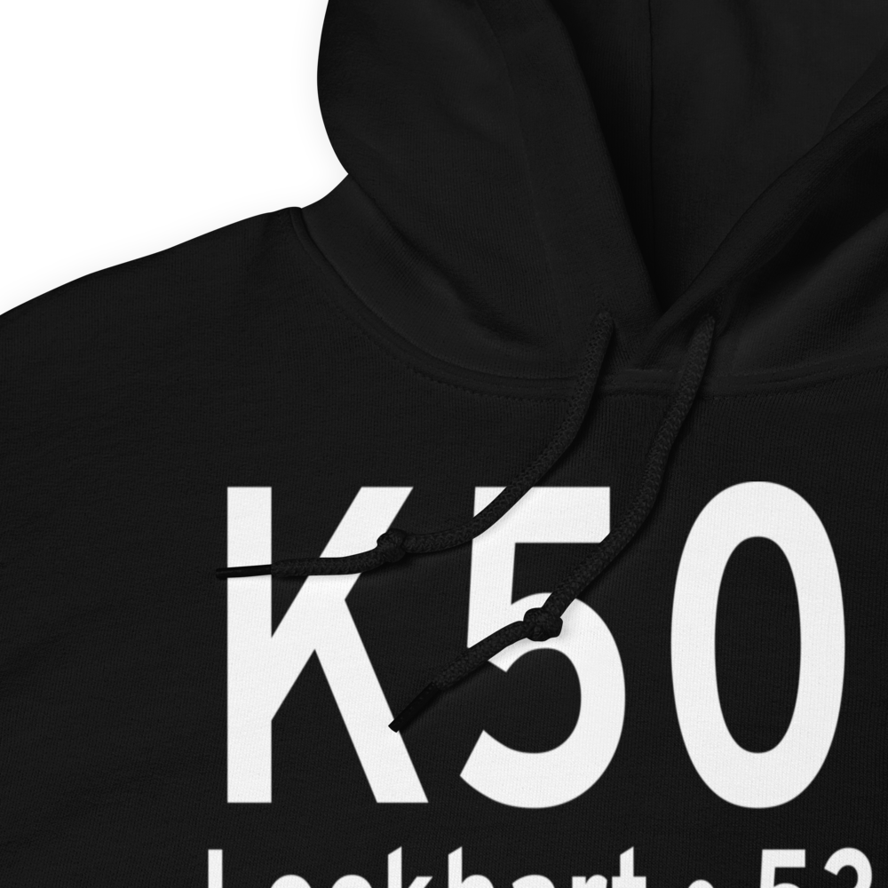 Lockhart Municipal Airport (K50R) ICAO Hoodie Sweatshirt 