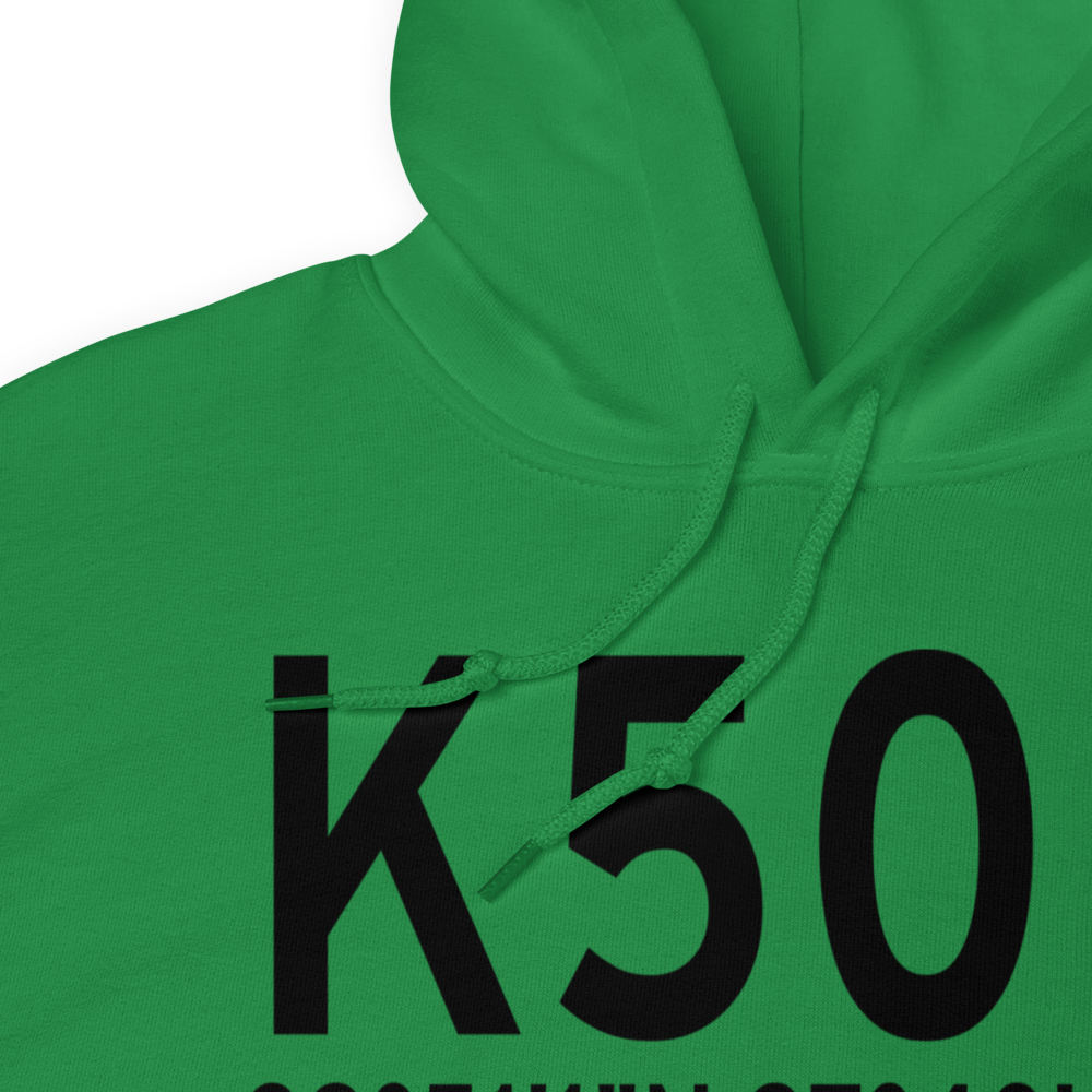 Lockhart Municipal Airport (K50R) ICAO Hoodie Sweatshirt 