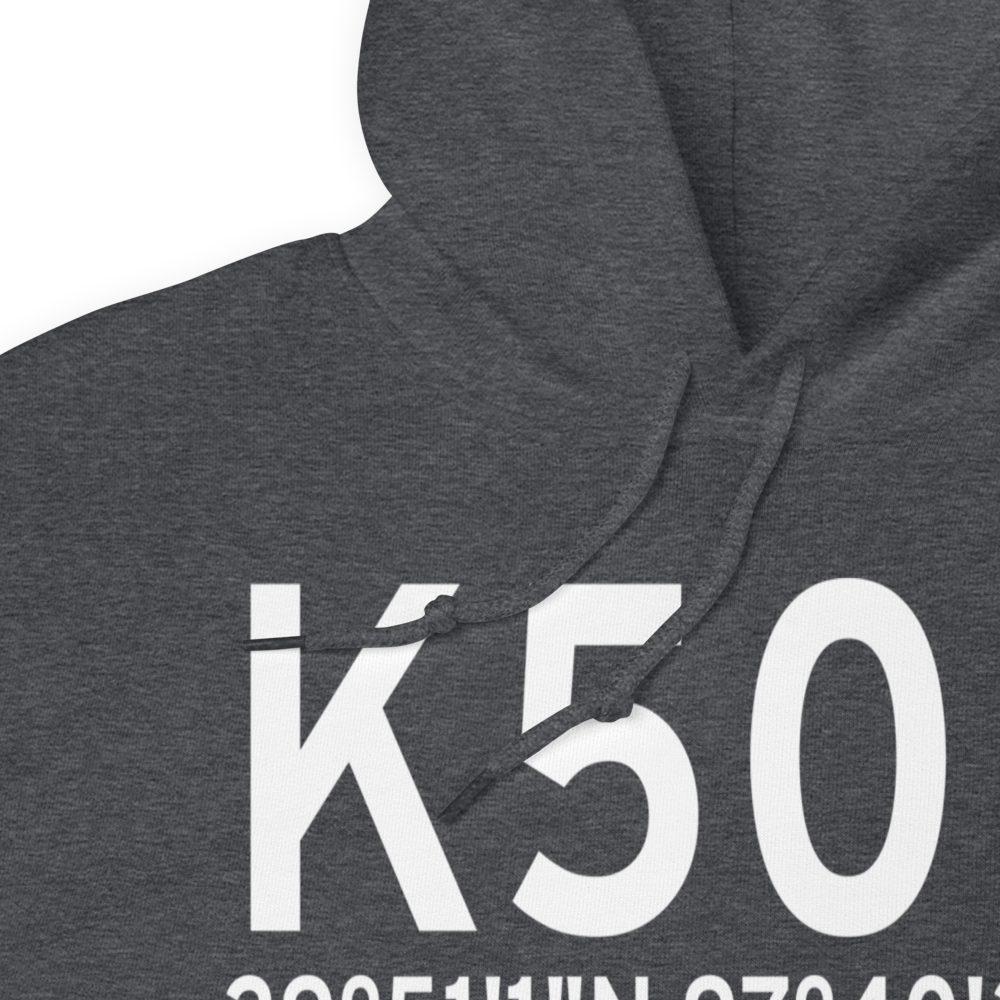 Lockhart Municipal Airport (K50R) ICAO Hoodie Sweatshirt 
