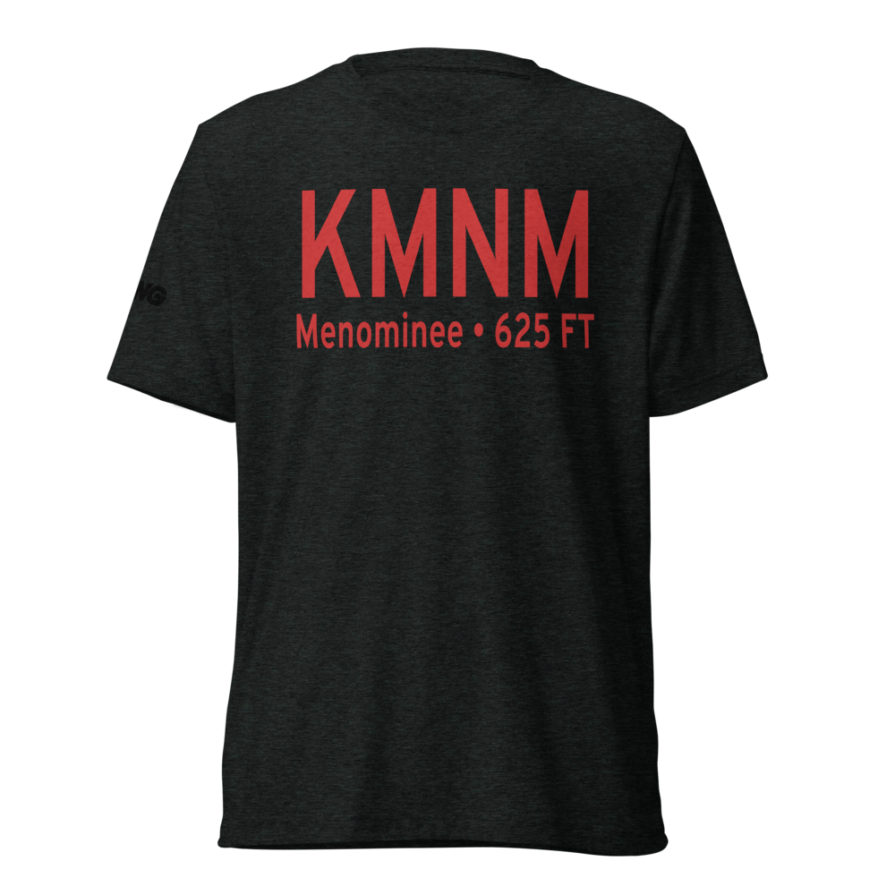 Menominee Regional Airport (KMNM) ICAO Tri-blend T-Shirt 