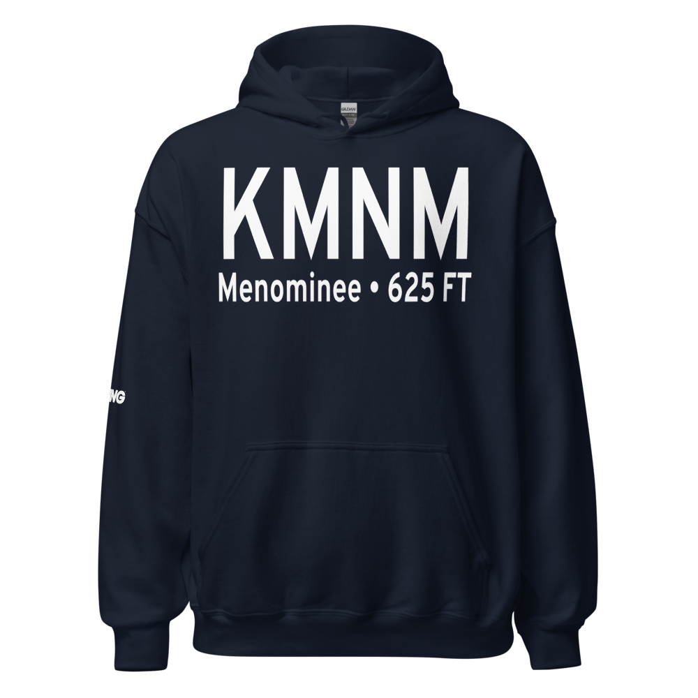Menominee Regional Airport (KMNM) ICAO Hoodie Sweatshirt 