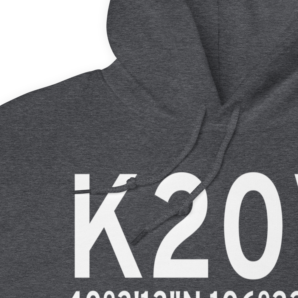 Mc Elroy Airfield (K20V) ICAO Hoodie Sweatshirt 