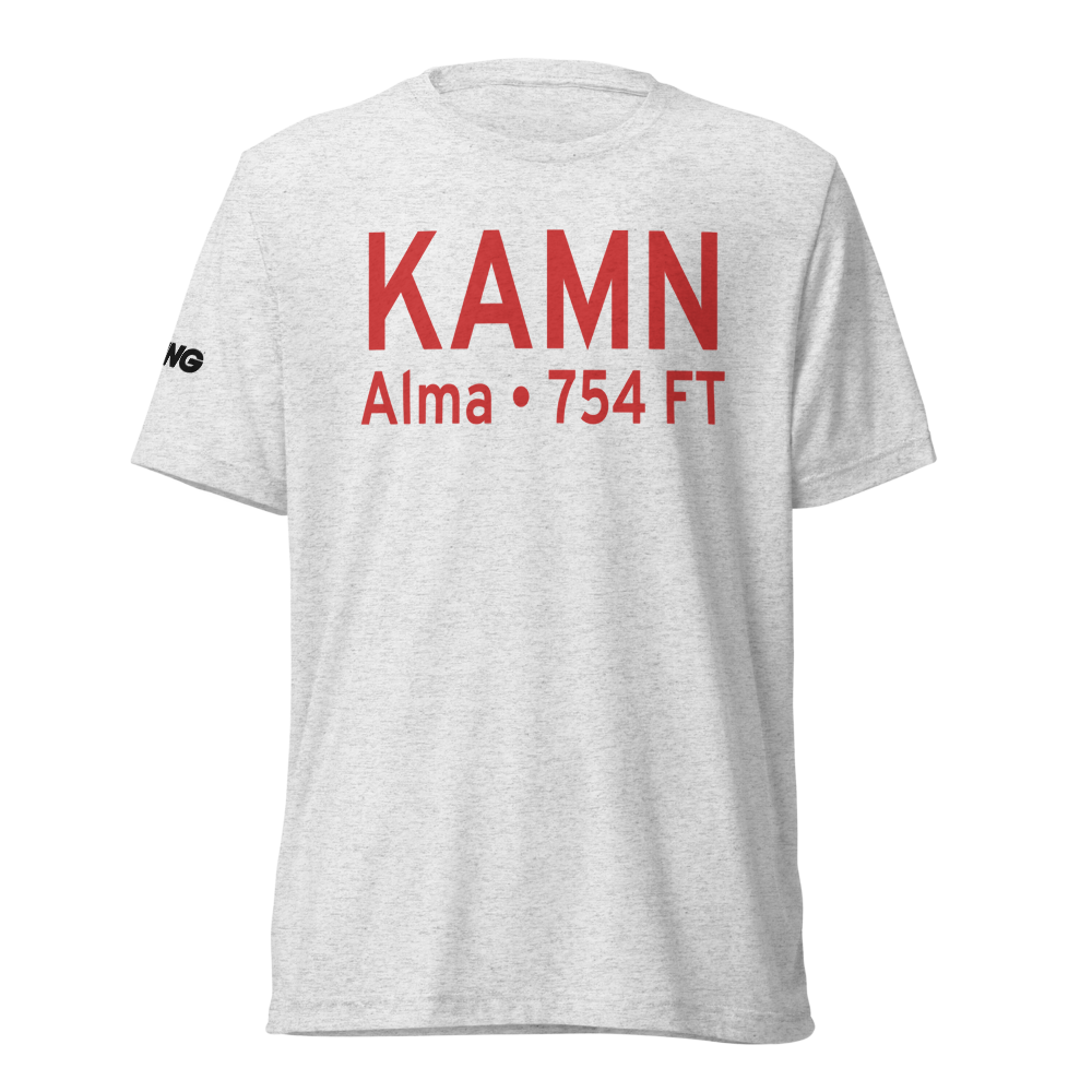 Gratiot Community Airport (KAMN) ICAO Tri-blend T-Shirt 