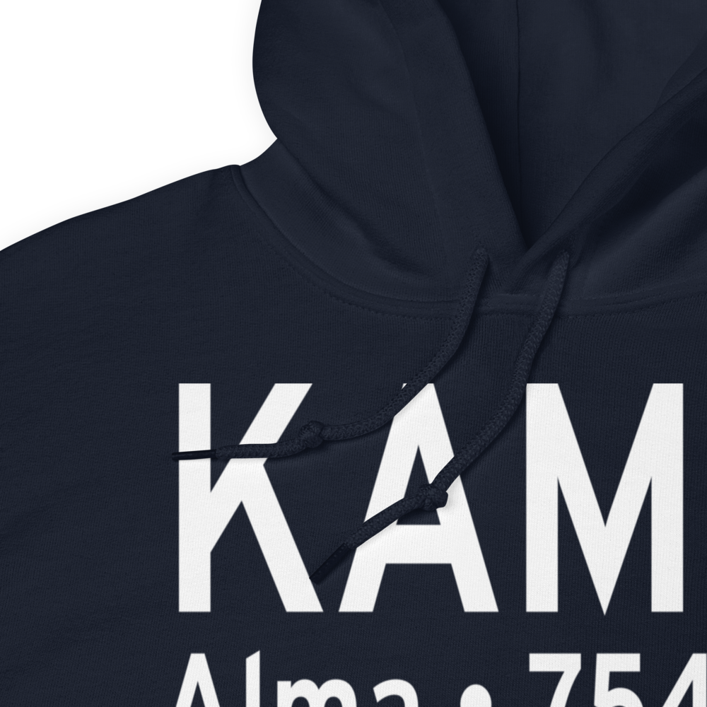 Gratiot Community Airport (KAMN) ICAO Hoodie Sweatshirt 