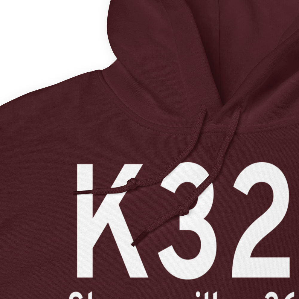 Stevensville Airport (K32S) ICAO Hoodie Sweatshirt 