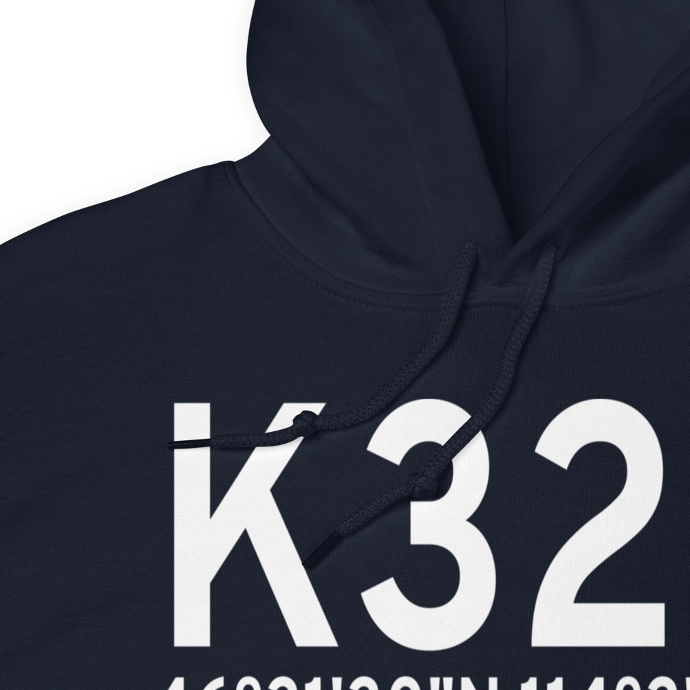 Stevensville Airport (K32S) ICAO Hoodie Sweatshirt 