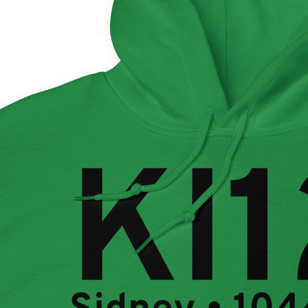 Sidney Municipal Airport (KI12) ICAO Hoodie Sweatshirt 