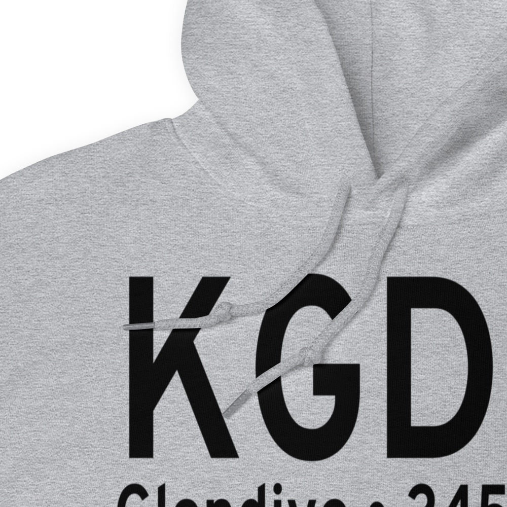 Dawson Community Airport (KGDV) ICAO Hoodie Sweatshirt 